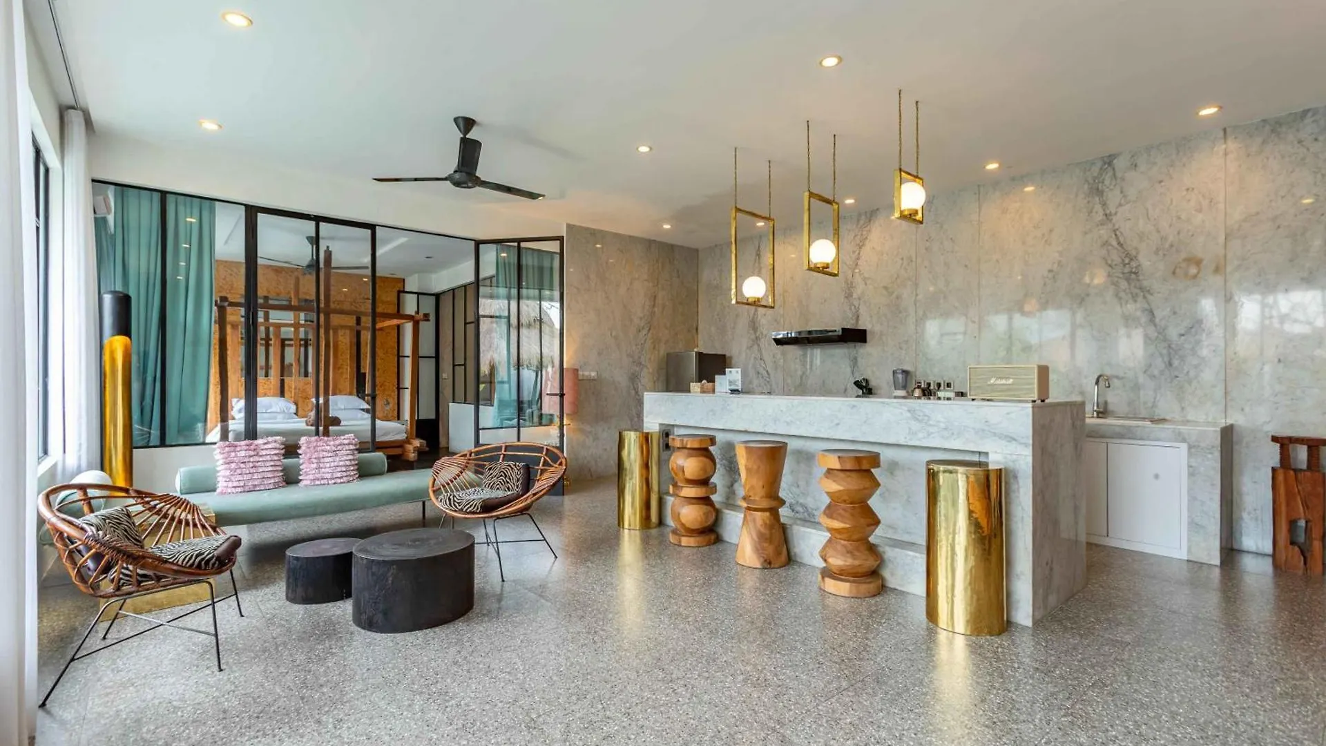 Villa Ruku-Ruku - Modern 1Br Villa With Ac Living Room & Private Pool - French Style Interior Kerobokan